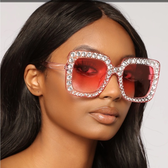 Fashion Nova Accessories - NWT Fashion Nova Next Level Rhinestones Sunglasses